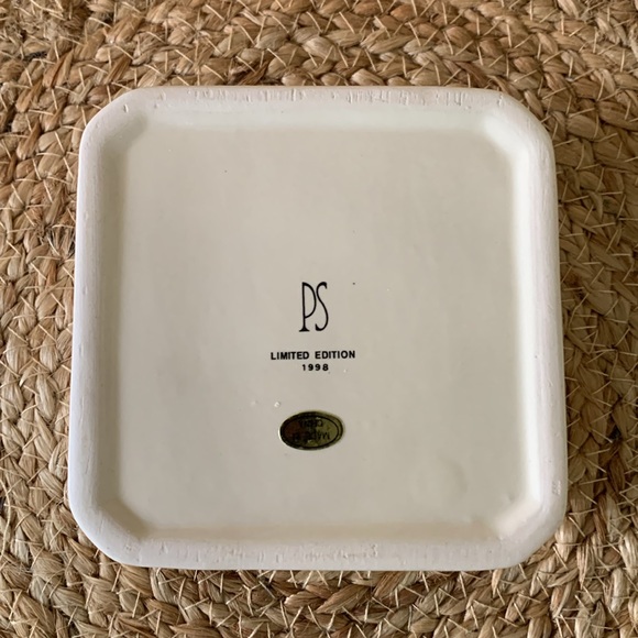 Vintage Design floral ceramic trinket box and picture frame set, EUC - Picture 4 of 14